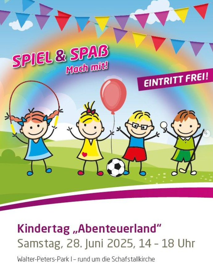 Kindertag Abenteurland Plakat